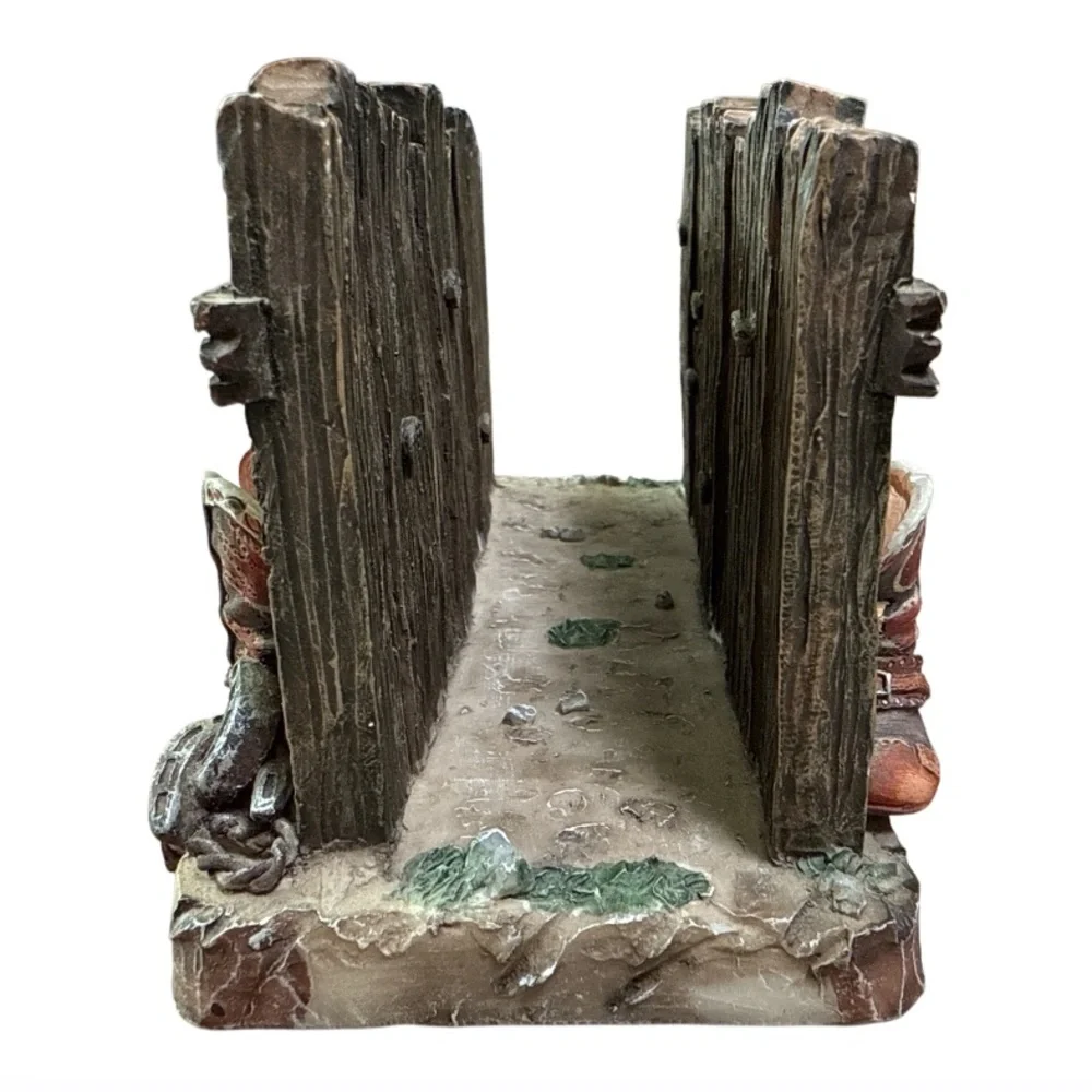 Vintage Western Teddy Bear Napkin Holder – Hand Painted Resin
